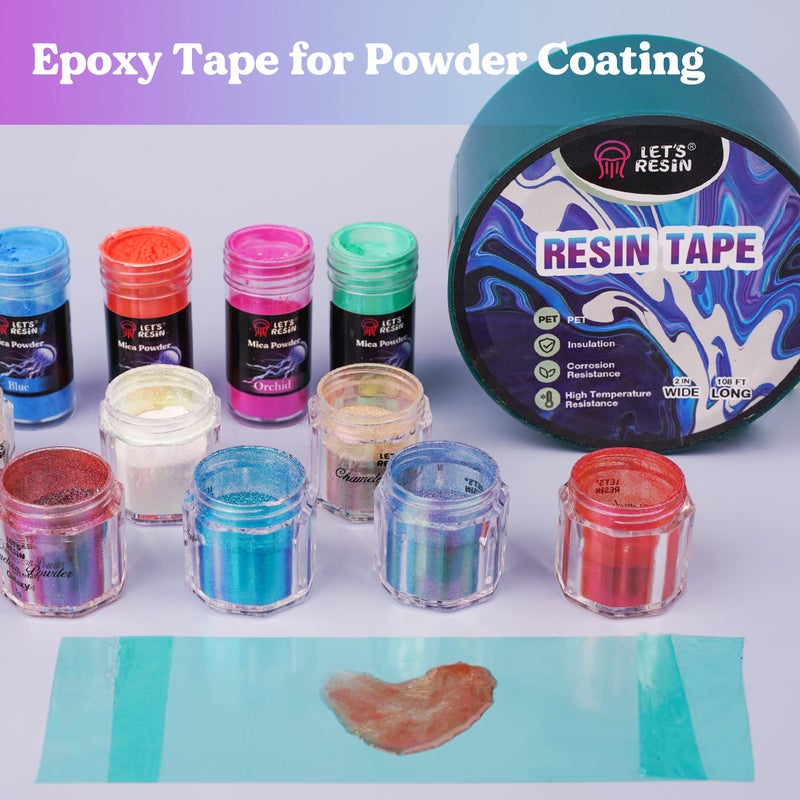 LET'S RESIN Resin Tape,2Inch Wide x 108FT Long Epoxy Tape,Thermal Adhesive Tape,High-Temperature Heat Insulation, Easy Peel, Release Resin Tape for Epoxy Resin Molding, River Tables,Remove Residue - Image 5