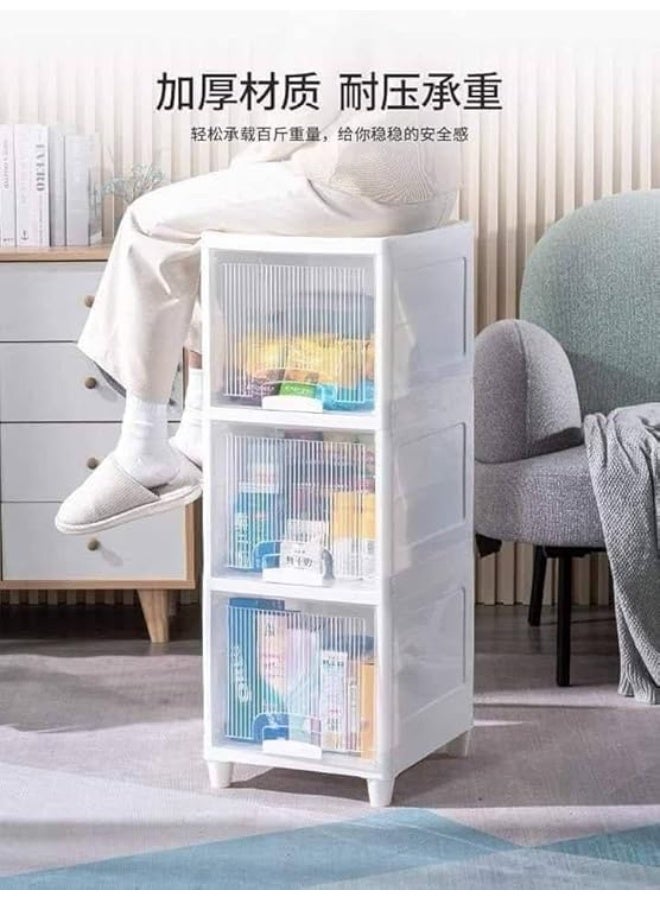 Versatile storage cabinet for organizing household items – large storage space suitable for the kitchen, bathroom, and other rooms – practical design helps organize everyday items - Image 1