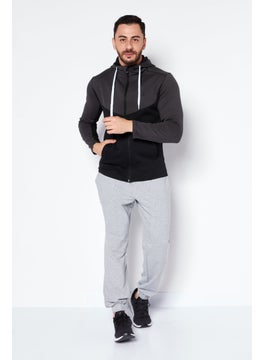 Nordland Men Sportswear Fit Long Sleeve Outdoor Hoodie, Dark Grey  - Image 2