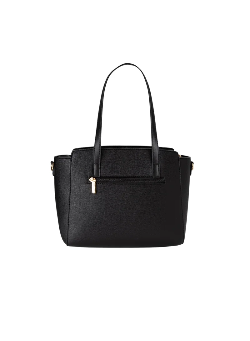 Bata Textured Handbag Black