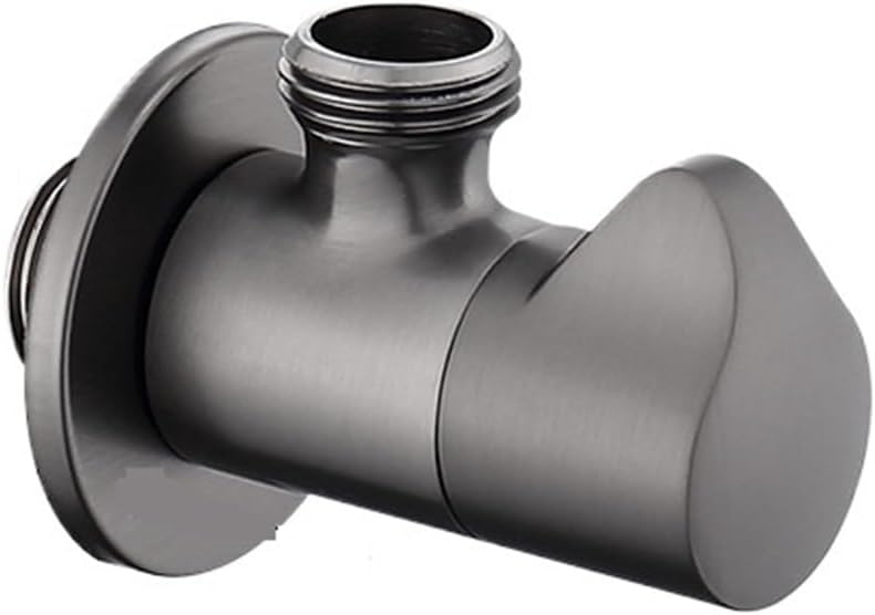 Gray Brass Angle Valve G1 2 Single Double Outlet Water Stop Valve For Bathroom Toilet Kitchen - Image 2