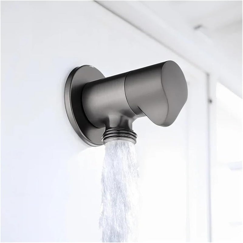 Gray Brass Angle Valve G1 2 Single Double Outlet Water Stop Valve For Bathroom Toilet Kitchen - Image 4