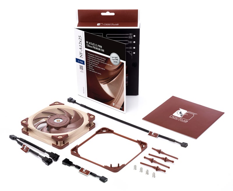 Noctua NF-A12x25 LS-PWM, Ultra Quiet Silent Fan, 4-Pin (120mm, Brown) - Image 4