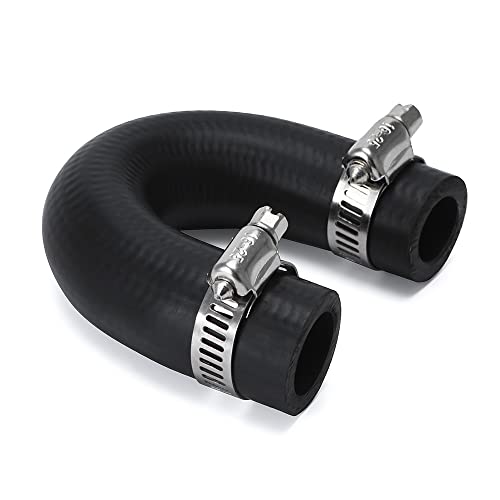 PQY Heater Core Crossover Coolant Hose 5/8" End and 3/4" End with 2PCS Clamps for LS for LT - Image 1