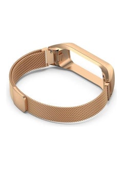 NIBEMINENT Milanese Replacement Strap Watchband For Samsung Galaxy Fit 2 SM-R220 Rose Gold  - Image 3