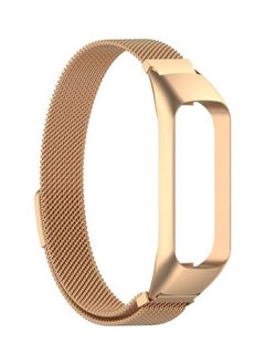 Milanese Replacement Strap Watchband For Samsung Galaxy Fit 2 SM-R220 Rose Gold
