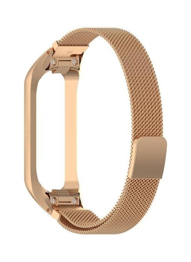 NIBEMINENT - Milanese Replacement Strap Watchband For Samsung Galaxy Fit 2 SM-R220 Rose Gold - Image 1