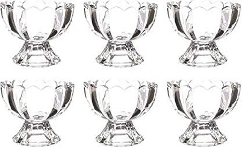 IVAR Glass Ice Cream Cup Solid Dessert Bowl Salad Pudding Serving Bowl Tableware 140 ml Set of 6 Pieces - Image 2
