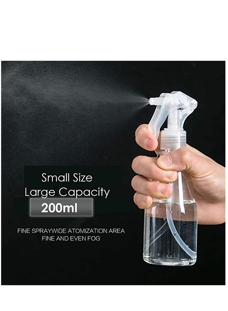 SYOSI Clear Plastic Spray Bottles, Misting Spray Bottle, Misting Bottle, Clear Iron Spray Bottle, Leak-proof Water Spray Bottle Hair Sprayer Empty Spray Bottles 2PCS 200ml - Image 5