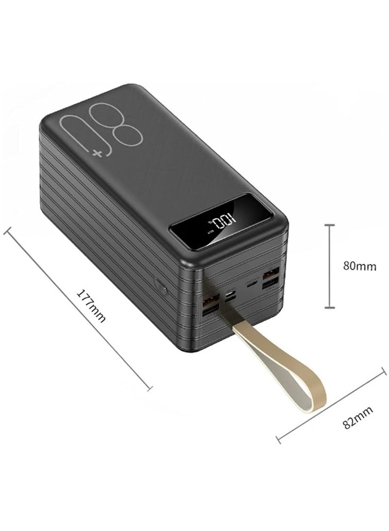 TIGER 7000mAh Compact Power Bank with 4 USB Outputs & 3 Input Ports, Fast Charging Portable Charger with LED Light, Smart Protection Chip, Compatible with iPhone, Android & USB-C Devices – High Capacity, Convenient, and Reliable** - Image 5