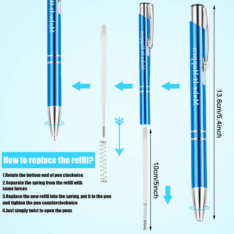 Zonon 20 Pieces Bible Verse Ballpoint Pen Metal Inspirational Christian Scripture Quote Pen Easter Faith Religious Motivational Gift for Women Men  Black Ink - Image 2