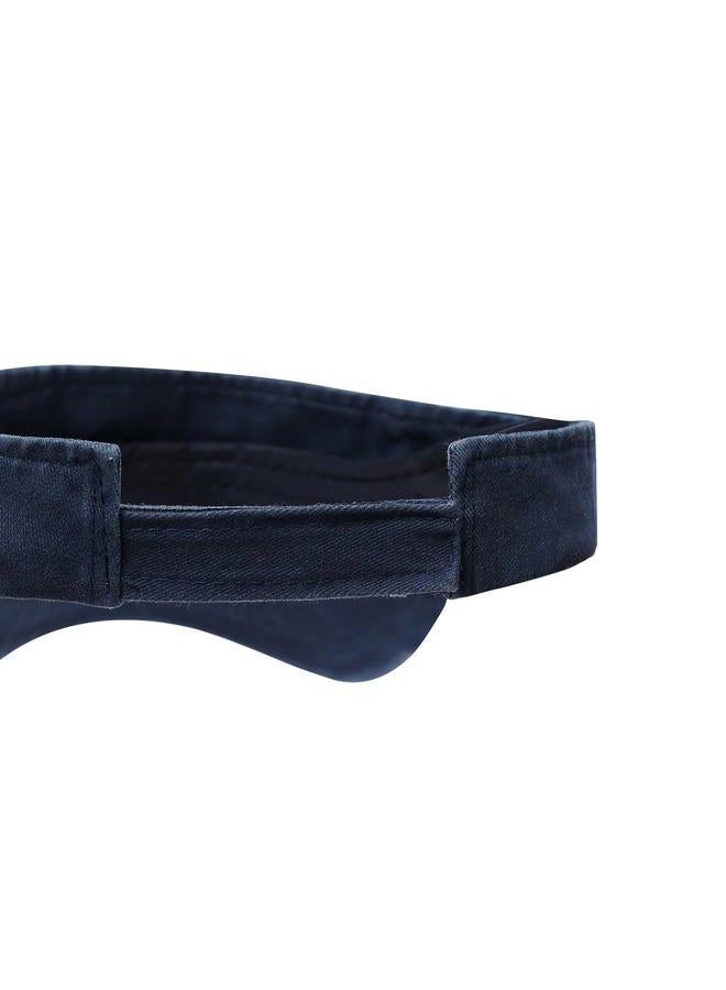 ANDICEQY Sport Sun Visor Hats Adjustable Empty Top Baseball Cap Cotton Ball Caps for Women and Men (Navy) - Image 5