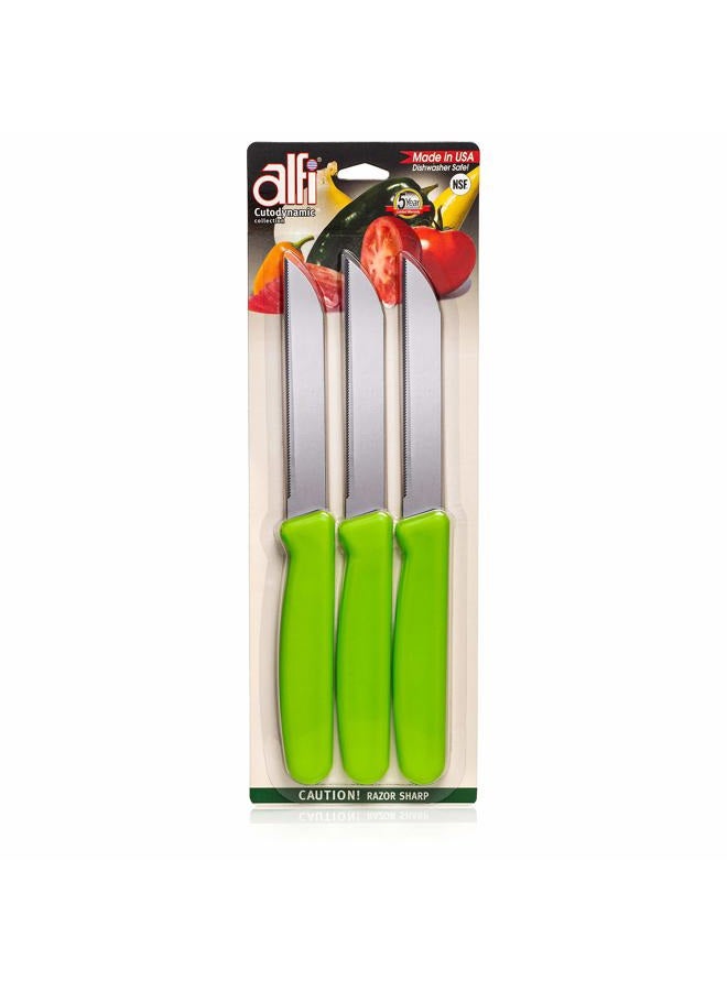 Alfi All-Purpose Knives Aerospace Precision Pointed Tip - Home And Kitchen Supplies - Serrated Steak Knives Set | Made in USA - Image 1