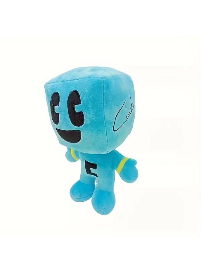 Blue Plush Cube Toy Gaming Accessory Home Decor Gift For Birthdays Christmas - Image 4