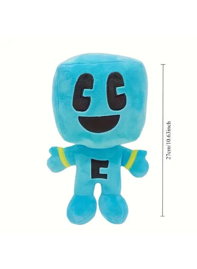 Blue Plush Cube Toy Gaming Accessory Home Decor Gift For Birthdays Christmas - Image 3