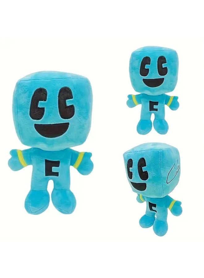 Blue Plush Cube Toy Gaming Accessory Home Decor Gift For Birthdays Christmas - Image 2