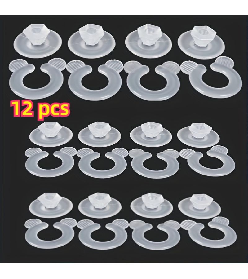 12 Pairs White Invisible Bed Sheet And Quilt Fasteners Suitable For Full Size Bed Holders Corner Grips PP Plastic Clips For Rooms Care - Image 4