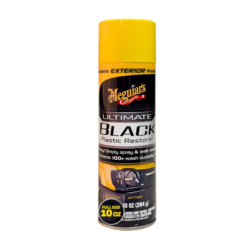 Meguiar's مستعيد البلاستيك الأسود النهائي من ميغواير - استعادة الزخارف الخارجية المتلاشية، إضافة اللمعان وحماية الزخارف الخارجية مع المتانة والحماية من الأشعة فوق البنفسجية - يجعل الزخارف والبلاستيك يبدو كالجديد، 10 أوقية بخاخ - Image 5