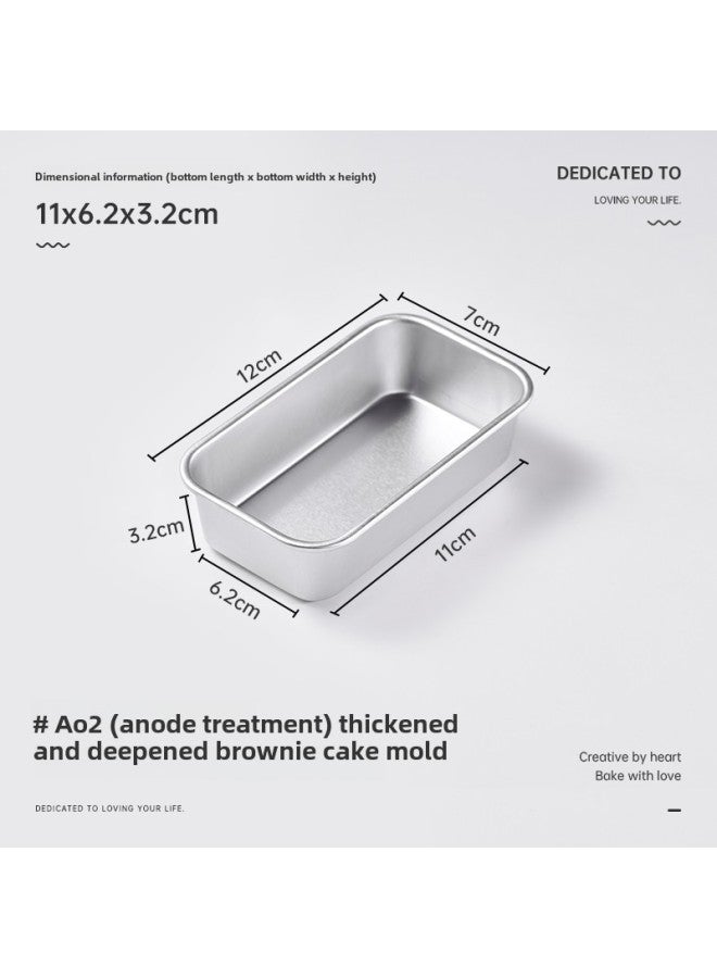 Baking Toast Bread Mold Brownie Cake Small Toast Box Homemade Luncheon Meat Steamed Oven With Songhua Chicken Leg-Colour:Brownie Anode Mold A02 (about 160ml) - Image 1