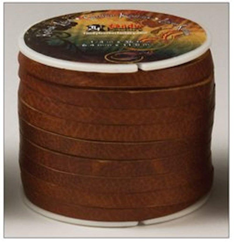 Tandy Leather Kodiak Lace 1/4" x 36 ft (6 mm x 10.9 m) Tan 5076-03