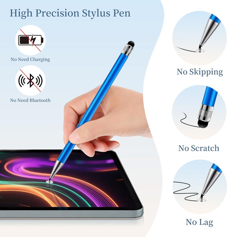 ChaoQ 2-in-1 Stylus Pen for Touchscreen, 6pcs High Sensitivity and Precision Stylus Pens for iPad iPhone Android Suitable for All Touch Screens - Image 4