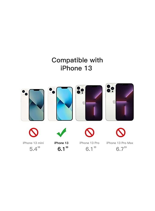 Jetech 3 in 1 Case for iPhone 13 6.1-Inch, with 2-Pack Screen Protector and Camera Lens Protector, Non-Yellowing Shockproof Bumper Phone Cover, Full Coverage Tempered Glass Film (Clear) - Image 4