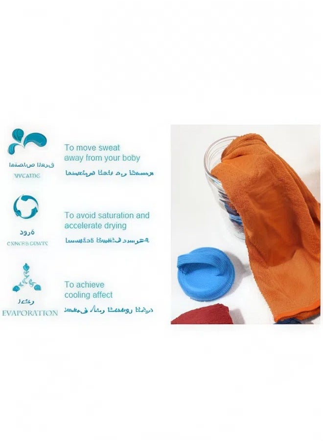 Whale's Bestie Cooling Towel Set of 4 Quick Dry Sports Towels 30X90cm Ultra Cooling Sweat Absorbent Towels for Instant Cooling Relief during Sports and Outdoor Activities  - Image 5