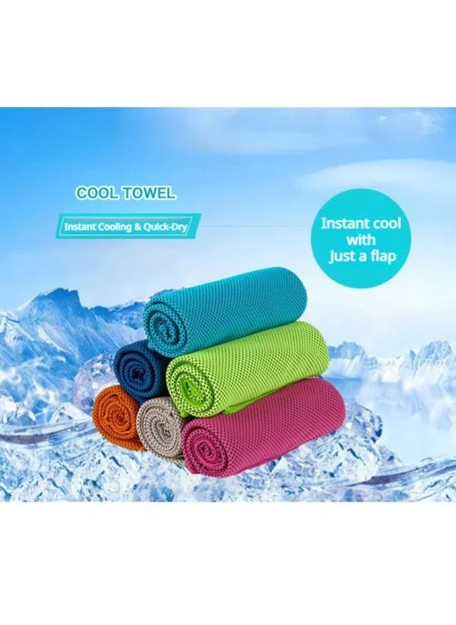 Whale's Bestie Cooling Towel Set of 4 Quick Dry Sports Towels 30X90cm Ultra Cooling Sweat Absorbent Towels for Instant Cooling Relief during Sports and Outdoor Activities  - Image 4