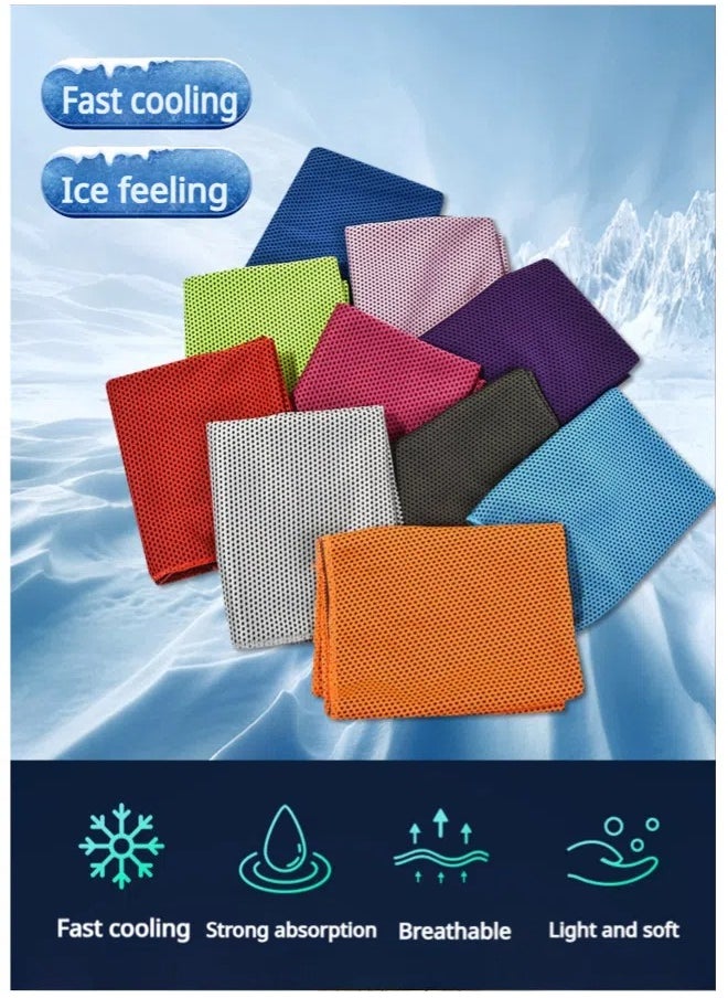 Whale's Bestie Cooling Towel Set of 4 Quick Dry Sports Towels 30X90cm Ultra Cooling Sweat Absorbent Towels for Instant Cooling Relief during Sports and Outdoor Activities  - Image 3