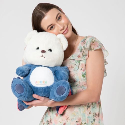 ADORA Hoodie Teddy Bear Soft Toy | Cute Huggable Plushie for Kids & Girls | Blue Soft Toy Gift | Birthday Gift Teddy Bear with Hoodie | Soft Plush Toy for Girlfriend & Sister- 50 cm - Image 2