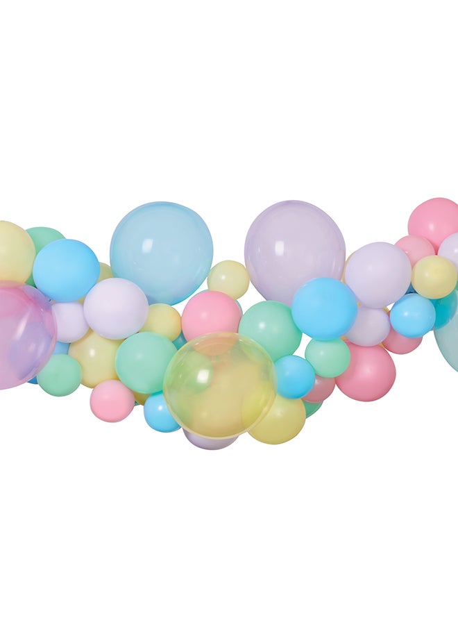 Ciao Pastel Multicolor Balloon Garland – 65 Pcs Balloon Arch Kit for Birthdays, Weddings & Baby Showers - Image 1