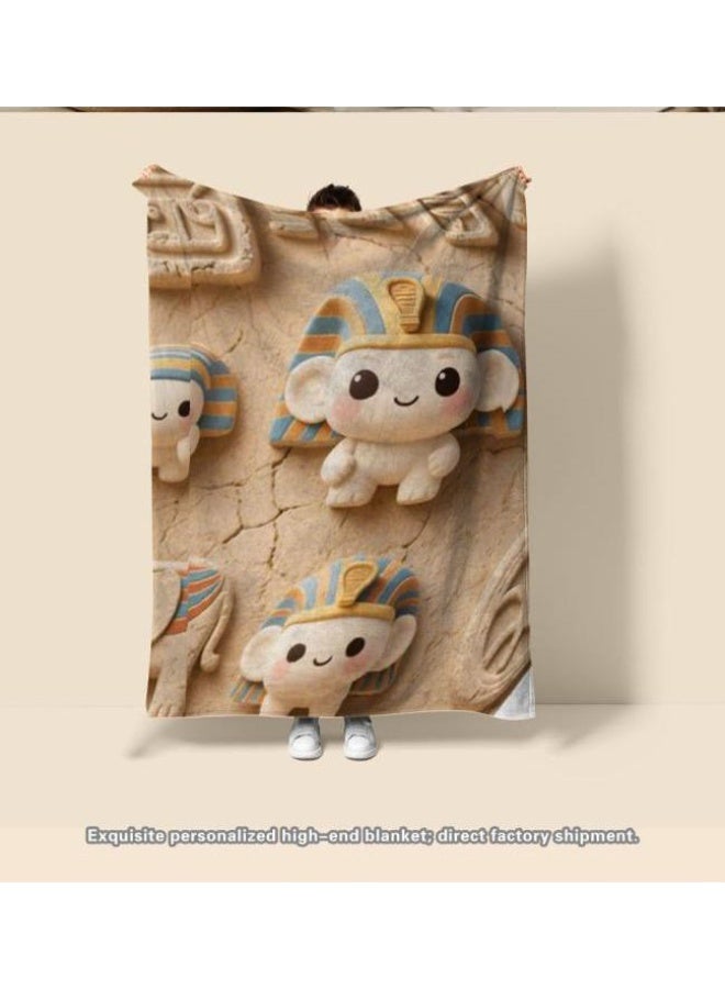 general Flannel thin blanket (warm and comfortable, suitable for sleep, gaming, dust removal and sandproof) 150cm*200cm - 1030 - Image 4