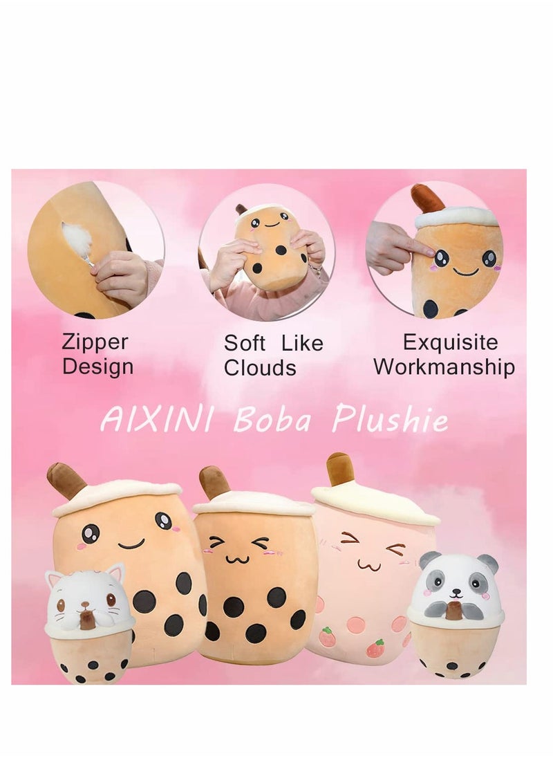 KASTWAVE Pillow 9.4 inch Stuffed Boba Plushie Bubble Tea Plush Soft Milk Shaped, Kawaii Toy Gifts for Boys Girls  - Image 2