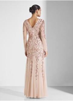 Frock and Frill Embellished Pleated Maxi Dress  - Image 2