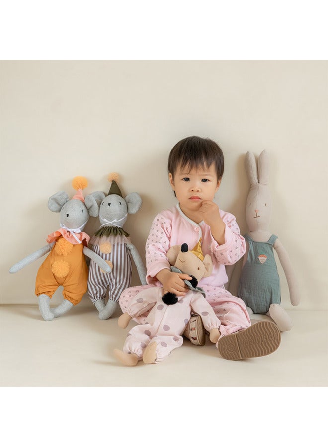 Ins Style Baby Doll نوم الطفل مع دمية مهدئة للأطفال بعمر سنة صور دعائم هدية-المواصفات: حزام أرنب - Image 1