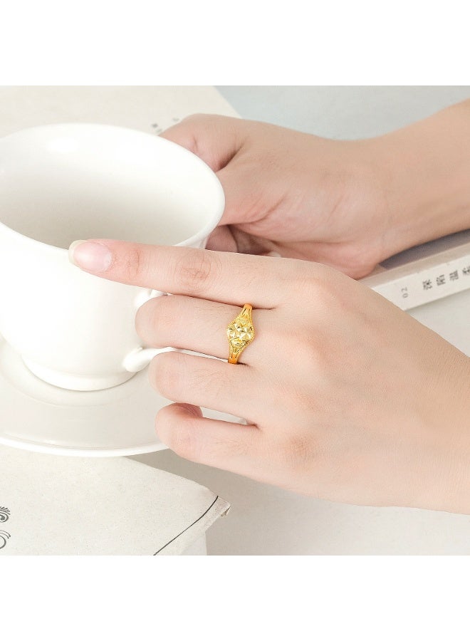 KUYING Fashion Niche High-End Personalized Adjustable Ring  - Image 2