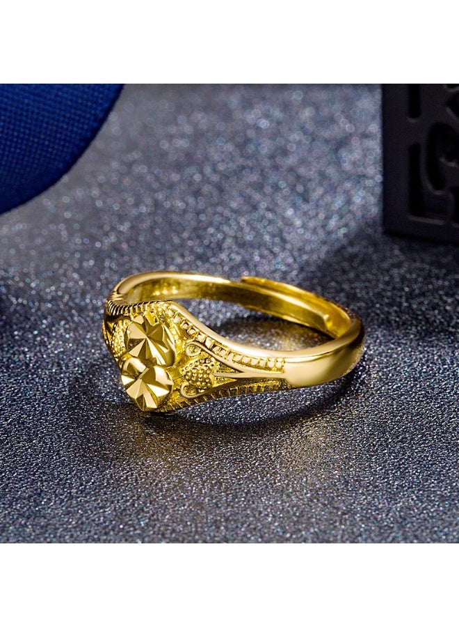 KUYING Fashion Niche High-End Personalized Adjustable Ring  - Image 3