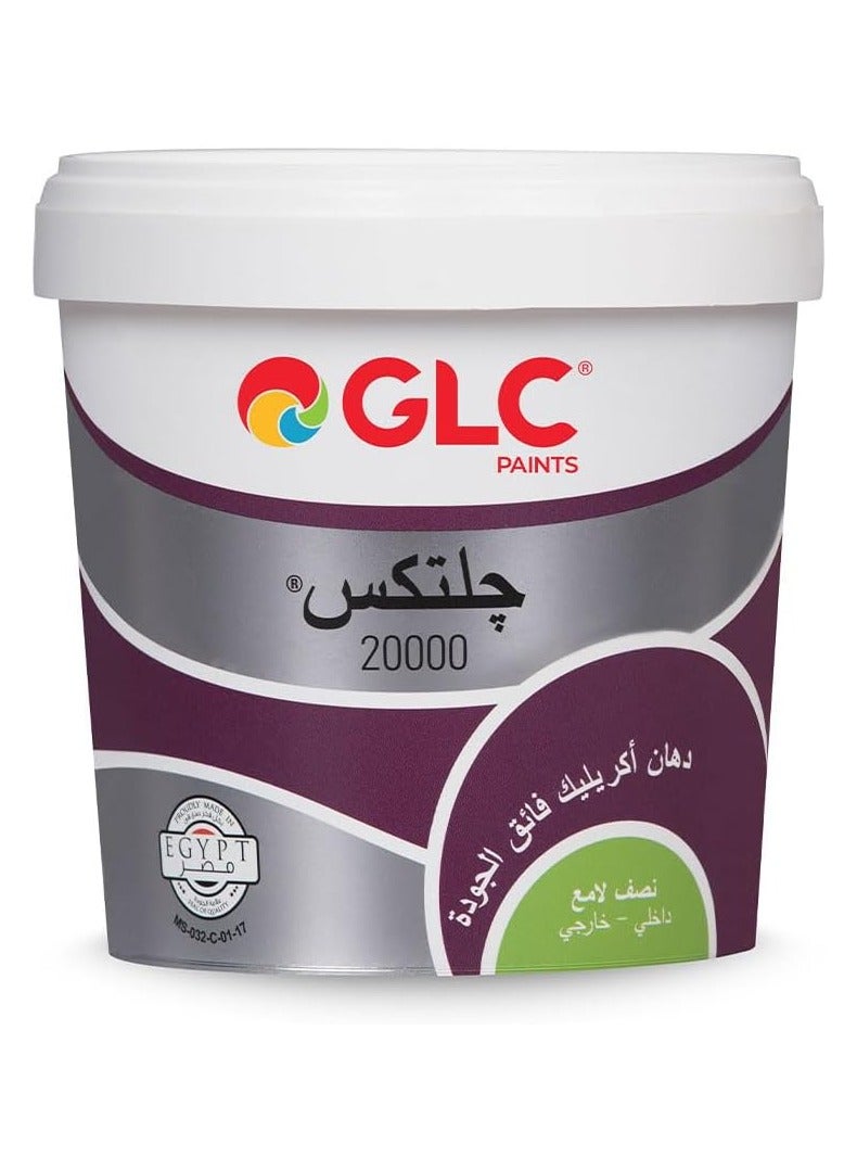 GLC Semi gloss white wall paint 2.5 liter bottle - Image 1