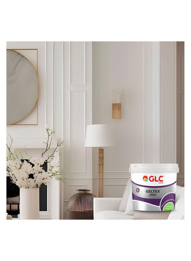 GLC Semi gloss white wall paint 2.5 liter bottle - Image 2