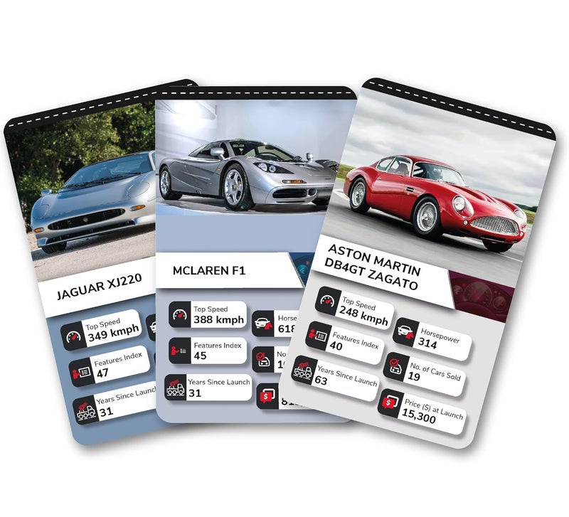 Kaizen MicroLessons Trump Card Game for Age 6-13. Learn While Playing. (Trumps: Cars) - Image 4