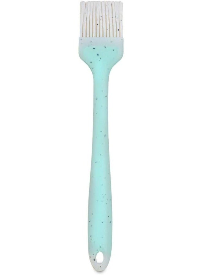 Mini Silicone Pastry Brush, Non-Stick Heat Resistant BPA Free Kitchen Tools for Cooking, Mixing, Baking-Blue Granite