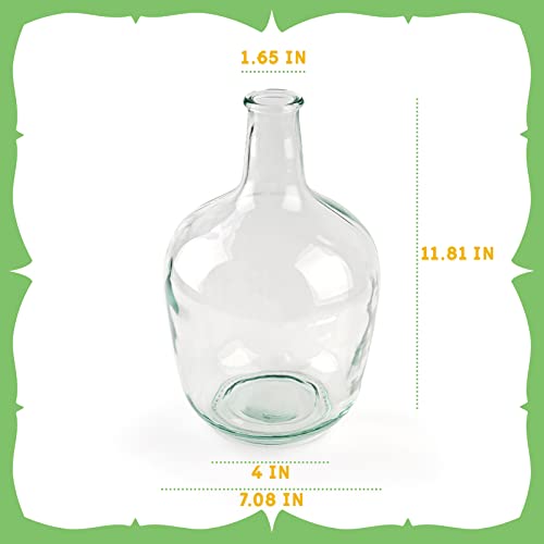 Bfttlity Clear Glass Vase Tall Farmhouse Vase for Branches Glass Vases for Centerpieces in Home Decoration (M) - Image 2