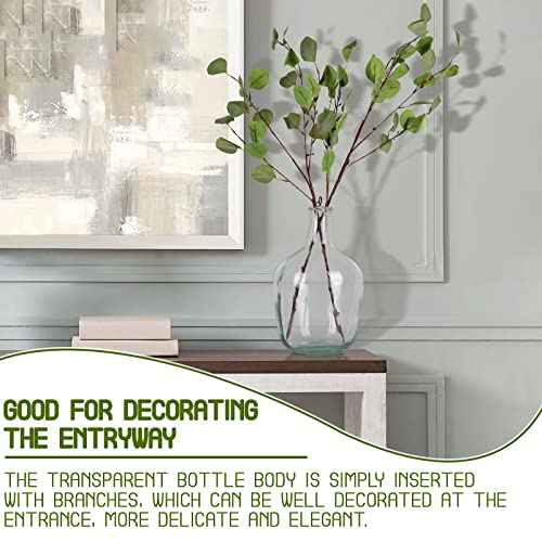 Bfttlity Clear Glass Vase Tall Farmhouse Vase for Branches Glass Vases for Centerpieces in Home Decoration (M) - Image 4