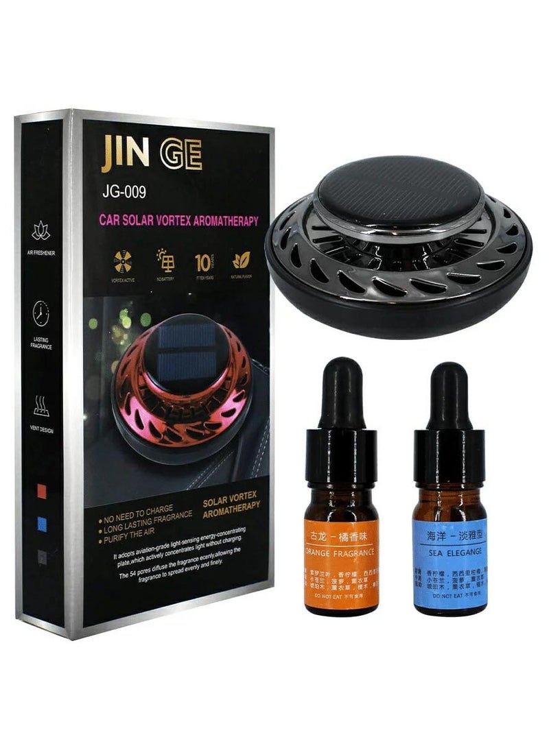 جينغ موزع معطر جو للسيارة من جينج سولار تشارج مع عطرين من النباتات النقية - Image 1