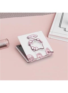 Harse Cute Mini Compact Mirror for Women and Girls, PU Leather Travel Makeup Mirror with 1X/2X Magnifying, Unique Gift Idea, 2.7 Inch  - Image 5
