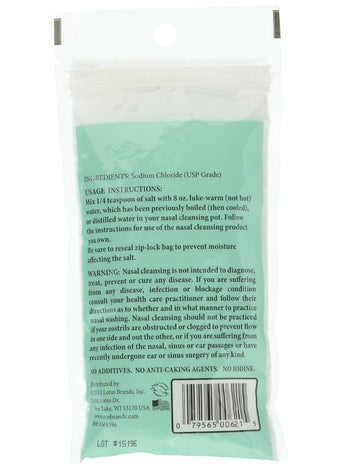 ANCIENT SECRETS ANCIENT SECRETS Neti Pot Salt - Nasal Cleansing Salt, Non-Iodized Pure Salt for Use Nasal Cleansing Pot, 226 grams 