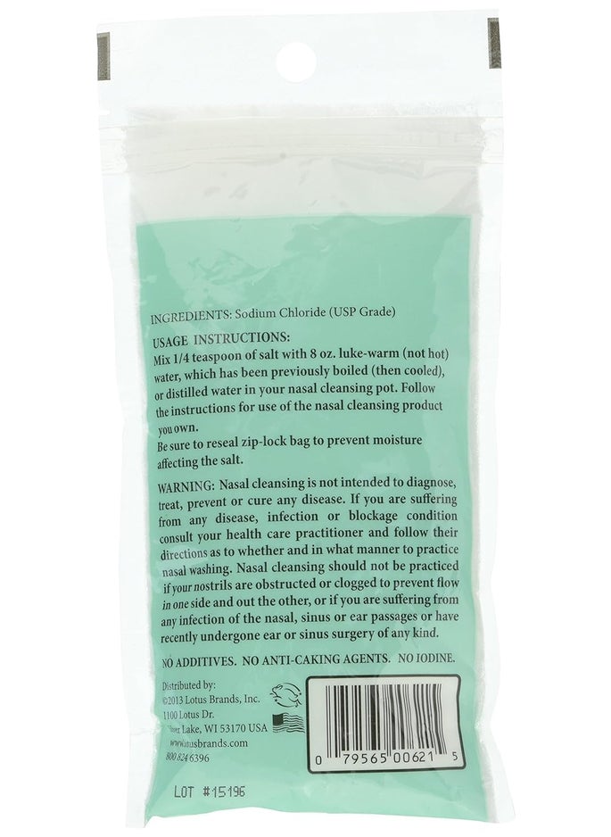 ANCIENT SECRETS Neti Pot Salt - Nasal Cleansing Salt, Non-Iodized Pure Salt for Use Nasal Cleansing Pot, 226 grams
