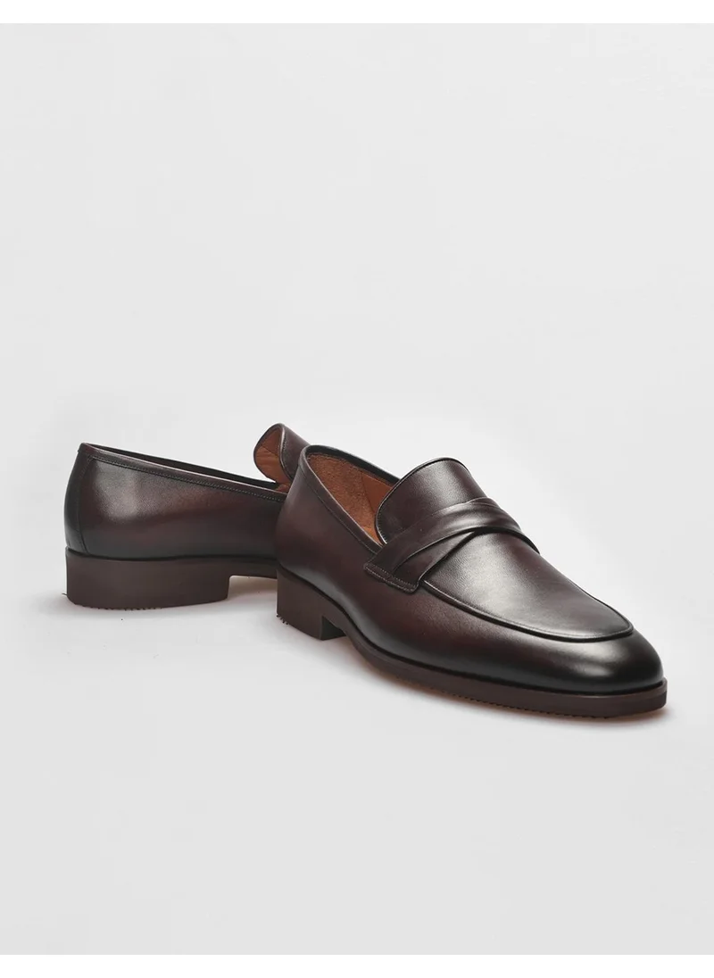 Cabani Leather Brown Men's Classic Shoes