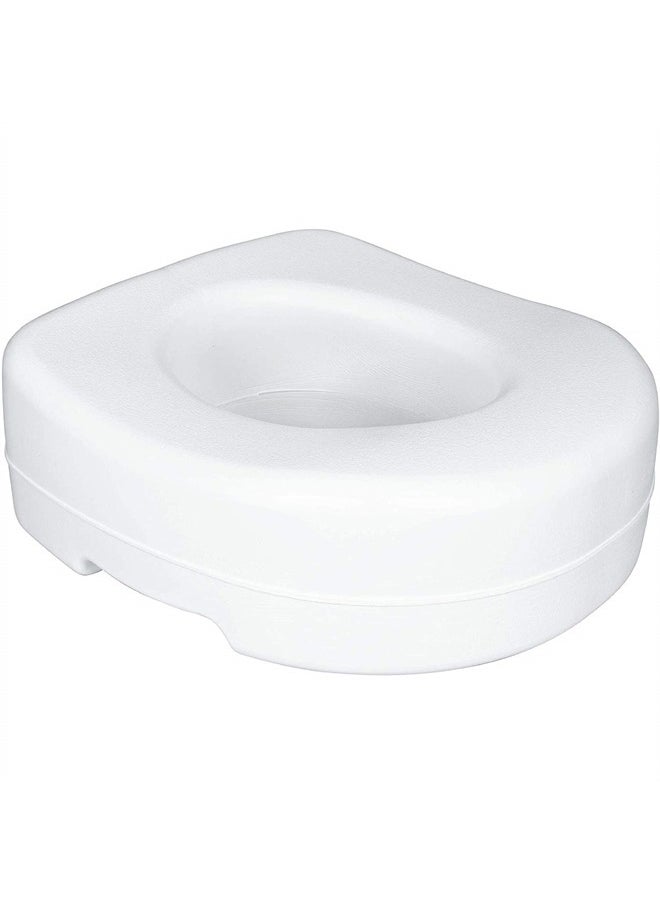 careX - Toilet Seat Riser - Adds 5 Inch of Height to Toilet - Raised Toilet Seat With 300 Pound Weight Capacity - Slip-Resistant (White) - Image 1