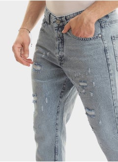 White Rabbit Front Light Wash Jeans With Elastic Waist & Hem - pzsku/ZB73D3446B6A2285AED69Z/45/_/1658243234/8e73feee-8e22-44a5-8084-4ded7f3058cd